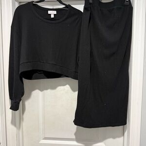 Isabel Maternity by Ingrid & Isabel Elegant Black Skirt Set